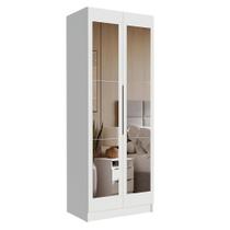 Guarda-Roupa Modulado 2 Portas com Espelho 4 Prateleiras 1 Cabideiro Neo Madesa Guarda-Roupa Modulado 2 Portas com Espelho 4 Prateleiras 1 Cabideiro Neo Madesa