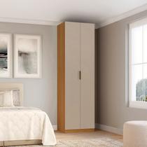 Guarda-roupa Modulado 2 Portas com Prateleiras 3 Gavetas 2 Cabideiros 90cm 100% MDF Clean Altezza