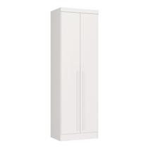 Guarda-Roupa Modulado 2 Portas com Prateleiras e Cabideiro Infinity Branco/Line
