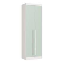 Guarda-Roupa Modulado 2 Portas com Prateleiras Infinity Verde/Branco Line/Pistache Guarda-Roupa Modulado 2 Portas com Prateleiras Infinity Verde/Branco Line/Pistache