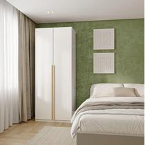 Guarda-Roupa Modulado 2 Portas Com Prateleiras Jade CabeCasa MadeiraMadeira Branco Fosco Guarda-Roupa Modulado 2 Portas Com Prateleiras Jade CabeCasa MadeiraMadeira Branco Fosco