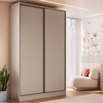 Guarda Roupa Modulado 2 Portas de Correr 2 Gavetas Requinte 100% MDF Cinza/Duna Line