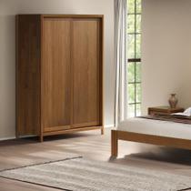 Guarda-Roupa Modulado 2 Portas Modena Marrom/Amendoa Guarda-Roupa Modulado 2 Portas Modena Marrom/Amendoa