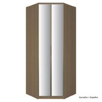 Guarda Roupa Modulado 2 Portas Vidro 245cm 2 Gav Cant Closet