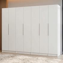 Guarda-Roupa Modulado 280 cm 7 Portas 4 Gavetas Branco Neo Madesa 01