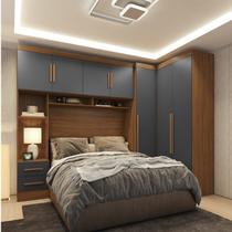 Guarda-roupa Modulado 3 Peças 3 Portas 3 Gavetas com Maleiro Smart Plus