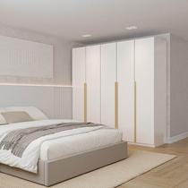 Guarda-Roupa Modulado 3 Peças 5 Portas Jade CabeCasa MadeiraMadeira Branco Fosco Guarda-Roupa Modulado 3 Peças 5 Portas Jade CabeCasa MadeiraMadeira Branco Fosco