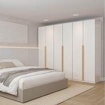 Guarda-Roupa Modulado 3 Peças 6 Portas Jade CabeCasa MadeiraOriginals Branco/Fosco Guarda-Roupa Modulado 3 Peças 6 Portas Jade CabeCasa MadeiraOriginals Branco/Fosco