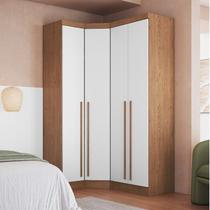Guarda-Roupa Modulado 3 Peças Infinity Marrom/Cedro/Branco Line