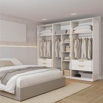 Guarda-Roupa Modulado 3 Peças Jade CabeCasa MadeiraMadeira Branco Fosco Guarda-Roupa Modulado 3 Peças Jade CabeCasa MadeiraMadeira Branco Fosco