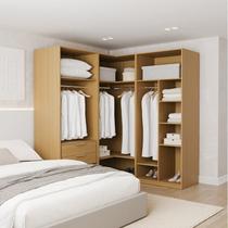 Guarda-roupa Modulado 3 Peças sem Portas Jade CabeCasa MadeiraOriginals