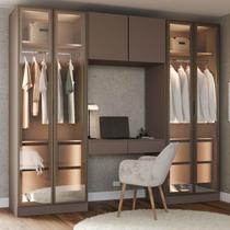 Guarda-Roupa Modulado 4 Peças com 6 Portas Orion CabeCasa MadeiraOriginals Marrom Guarda-Roupa Modulado 4 Peças com 6 Portas Orion CabeCasa MadeiraOriginals Marrom