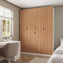 Guarda Roupa Modulado 4 Portas com Cabideiro Hera CabeCasa MadeiraOriginals Guarda Roupa Modulado 4 Portas com Cabideiro Hera CabeCasa MadeiraOriginals