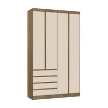 Guarda Roupa Modulado 4 Portas E 4 Gavetas 134cm Veneza Luciane Móv Avelã Pf/arenas Pf Guarda Roupa Modulado 4 Portas E 4 Gavetas 134cm Veneza Luciane Móv Avelã Pf/arenas Pf