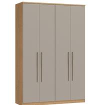 Guarda-Roupa Modulado 4 Portas Elegance Cinza/Angelin/Niquel Guarda-Roupa Modulado 4 Portas Elegance Cinza/Angelin/Niquel