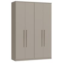 Guarda-Roupa Modulado 4 Portas Elegance Cinza/Níquel