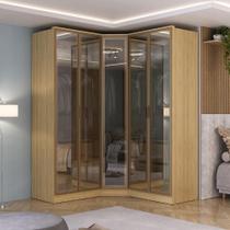 Guarda Roupa Modulado 5 Portas c/ Reflecta e Led 100% MDF Guarda Roupa Modulado 5 Portas c/ Reflecta e Led 100% MDF