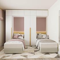 Guarda-Roupa Modulado 6 Peças 10 Portas Jade CabeCasa MadeiraMadeira Branco Fosco Guarda-Roupa Modulado 6 Peças 10 Portas Jade CabeCasa MadeiraMadeira Branco Fosco