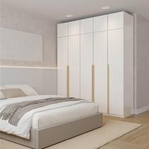 Guarda-Roupa Modulado 6 Peças 10 Portas Jade CabeCasa MadeiraOriginals Branco/Fosco Guarda-Roupa Modulado 6 Peças 10 Portas Jade CabeCasa MadeiraOriginals Branco/Fosco