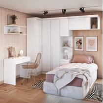 Guarda-Roupa Modulado 6 Peças Infinity Branco/Line Guarda-Roupa Modulado 6 Peças Infinity Branco/Line