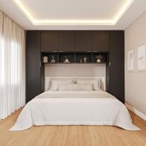 Guarda-roupa Modulado 6 Portas 6 Peças Hera Cabecasa Madeiramadeira Preto/Cinza