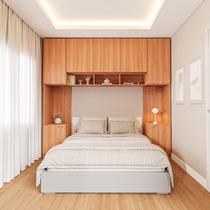 Guarda-roupa Modulado 7 Portas 4 Peças Hera Cabecasa Madeiramadeira Louro/Cinza