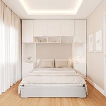 Guarda-Roupa Modulado 7 Portas 4 Peças Hera CabeCasa MadeiraOriginals Branco/Algodão/Cinza Guarda-Roupa Modulado 7 Portas 4 Peças Hera CabeCasa MadeiraOriginals Branco/Algodão/Cinza