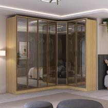 Guarda Roupa Modulado 7 Portas Reflecta com Led 100% MDF Guarda Roupa Modulado 7 Portas Reflecta com Led 100% MDF