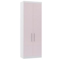 Guarda Roupa Modulado 79cm 2 Portas Alpes Luciane Móveis Branco Pf Com Rosa Pf Guarda Roupa Modulado 79cm 2 Portas Alpes Luciane Móveis Branco Pf Com Rosa Pf