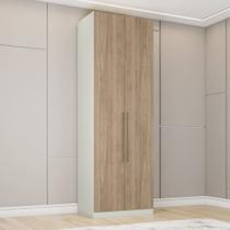 Guarda-roupa Modulado 80cm 2 Portas 3 Gavetas Seletto Henn - Areia/Jequitibá Guarda-roupa Modulado 80cm 2 Portas 3 Gavetas Seletto Henn - Areia/Jequitibá