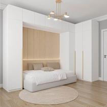 Guarda-Roupa Modulado 9 Peças 13 Portas Jade CabeCasa MadeiraMadeira Branco Fosco Guarda-Roupa Modulado 9 Peças 13 Portas Jade CabeCasa MadeiraMadeira Branco Fosco