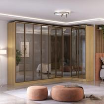 Guarda Roupa Modulado 9 Portas Reflecta c/ Led 100% MDF
