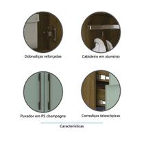 Guarda Roupa Modulado 90cm 2 Portas 4 Gavetas Avelã Grey Sky Guarda Roupa Modulado 90cm 2 Portas 4 Gavetas Avelã Grey Sky