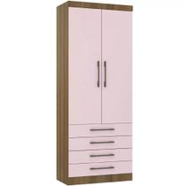 Guarda-roupa Modulado 90cm 2 Portas 4 Gavetas Paris Luciane Guarda-roupa Modulado 90cm 2 Portas 4 Gavetas Paris Luciane