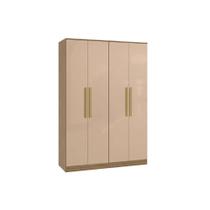 Guarda Roupa Modulado Adapt N536 c/ 4 Portas e 2 Gavetas Nogueira/Macadamia - Kappesberg