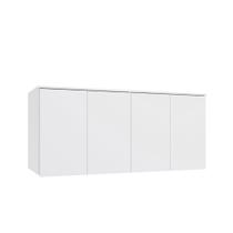 Guarda-roupa Modulado Aéreo Baixo 155cm Casal 4 Portas Arca - Branco