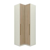 Guarda Roupa Modulado Canto 2 Portas Seletto Areia/Jequitibá