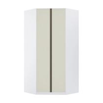 Guarda Roupa Modulado Canto Closet 2 Portas 7 Prateleiras 111,9cm Prime Luciane Móveis