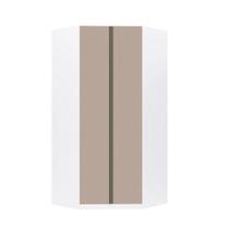 Guarda Roupa Modulado Canto Closet 2 Portas 7 Prateleiras 111,9cm Prime Luciane Móveis