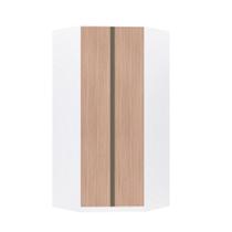 Guarda Roupa Modulado Canto Closet 2 Portas 7 Prateleiras 111,9cm Prime Luciane Móveis