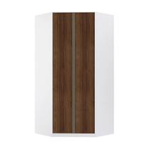 Guarda Roupa Modulado Canto Closet 2 Portas e 7 Prateleiras 111,9cm Prime Luciane Móveis