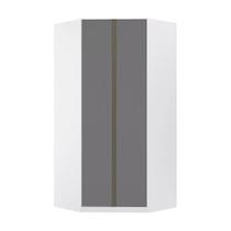 Guarda Roupa Modulado Canto Closet 2 Portas e 7 Prateleiras 111,9cm Prime Luciane Móveis