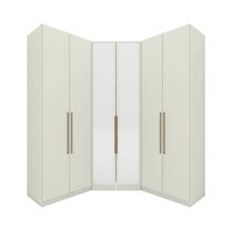 Guarda Roupa Modulado Canto Closet 6 Portas 3 Gavetas Areia