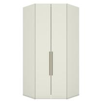 Guarda Roupa Modulado Canto Closet Seletto 2 Portas Areia - Móveis Henn