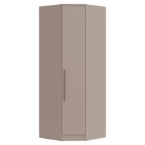 Guarda Roupa Modulado Canto Oblíquo 1 Porta Requinte+ 100% MDF Cinza/Duna Line