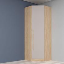 Guarda Roupa Modulado Canto Oblíquo 1 Porta San Diego Bege/Aveiro Oak/Cinza Urbano Guarda Roupa Modulado Canto Oblíquo 1 Porta San Diego Bege/Aveiro Oak/Cinza Urbano