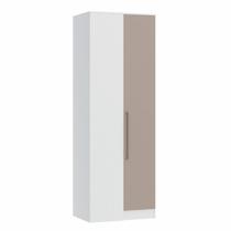 Guarda Roupa Modulado Canto Reto 1 Porta Requinte+ 100% MDF Branco/Line/Duna Guarda Roupa Modulado Canto Reto 1 Porta Requinte+ 100% MDF Branco/Line/Duna