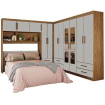 Guarda Roupa Modulado Carioca Hercules Casal 11 Portas 6 Gavetas e Espelho Cor Cinamomo Off White Guarda Roupa Modulado Carioca Hercules Casal 11 Portas 6 Gavetas e Espelho Cor Cinamomo Off White
