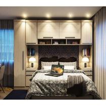 Guarda Roupa Modulado Casal 7 Portas 2 Gavetas com Armario Ponte 147cm Master Luciane Móveis