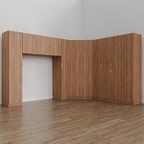 Guarda Roupa Modulado Casal de Canto 11 Portas 5 Peças Hera CabeCasa MadeiraOriginals